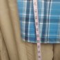 IZOD Navy Blue & Blue Plaid Cotton Pockets Shorts Waist Size 40