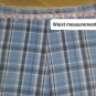 IZOD Navy Blue & Blue Plaid Cotton Pockets Shorts Waist Size 40