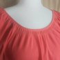 Ann Taylor LOFT Orange Cream Cotton Tee Shirt Size L