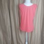 Ann Taylor LOFT Orange Cream Cotton Tee Shirt Size L