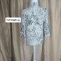 Onque Causal Beige & Black Print Zip Jacket Size PS