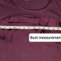 Ann Taylor LOFT Plum Purple Cotton Blend Detail Top Size MP