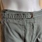 Ralph Lauren Army Green Cotton Belted Logo Crop Cargo Pants Size 4