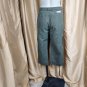 Ralph Lauren Army Green Cotton Belted Logo Crop Cargo Pants Size 4
