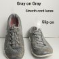 Skechers Flex Gray Womens Athletic Mule US Size 7