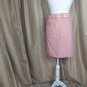 Ann Taylor Factory Store Pink Cotton Belted Pockets Skirt Size 14