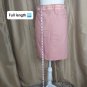 Ann Taylor Factory Store Pink Cotton Belted Pockets Skirt Size 14
