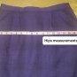 Nikki Purple & Black Plaid Lightweight Pockets Skirt Size 12