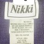 Nikki Purple & Black Plaid Lightweight Pockets Skirt Size 12