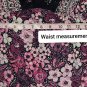 New With Tag Angie Pink & Black Floral Print Lace V Neckline Detail Blouse Size