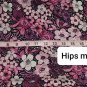 New With Tag Angie Pink & Black Floral Print Lace V Neckline Detail Blouse Size