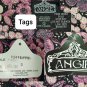 New With Tag Angie Pink & Black Floral Print Lace V Neckline Detail Blouse Size