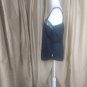 Cotton Express Black Sparkle Lightweight Side Zip Tank Top Size 14W