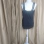 Cotton Express Black Sparkle Lightweight Side Zip Tank Top Size 14W
