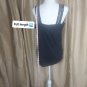 Cotton Express Black Sparkle Lightweight Side Zip Tank Top Size 14W