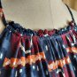 Lane Bryant Navy Blue Dark Red Print Detail Tank Top Size 20