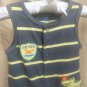 Carter's Child Of Mind Green Striped Cotton Snap Bottom Romper Size 3-6 Mos