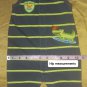 Carter's Child Of Mind Green Striped Cotton Snap Bottom Romper Size 3-6 Mos