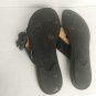 B.O.C. black Leather Floral Detail Cushion Sandals Size 9 M/W
