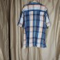 Starbury By Stephon Marbury Navy Blue & Orange Plaid Woven Button Down Size XXL