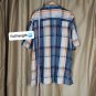 Starbury By Stephon Marbury Navy Blue & Orange Plaid Woven Button Down Size XXL
