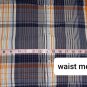 Starbury By Stephon Marbury Navy Blue & Orange Plaid Woven Button Down Size XXL