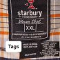 Starbury By Stephon Marbury Navy Blue & Orange Plaid Woven Button Down Size XXL