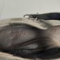 antia Shoes Gray Leather Detail Slip On Wedge Heels Size 9M