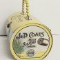 Vintage J & P Coats Spool Shaped Metal Sewing Tin Use As A Fun Purse