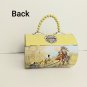 Vintage J & P Coats Spool Shaped Metal Sewing Tin Use As A Fun Purse