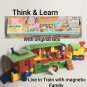 VINTAGE 1975 IDEAL THINK & LEARN LIVE-IN TRAIN w/MacMAGNET MAGNETIC FAMILY