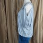 Venus Gray Sparkle Detail Cold Shoulder Knit Top Size L