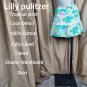 Lilly Pulitzer Tropical Print Tiered Lace Detail Cotton Fully Lined Mini...