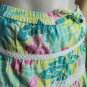 Lilly Pulitzer Tropical Print Tiered Lace Detail Cotton Fully Lined Mini...