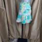 Lilly Pulitzer Tropical Print Tiered Lace Detail Cotton Fully Lined Mini...