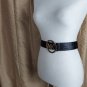 Michael Kors Black Faux Croc Logo Belt Size L