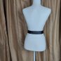 Michael Kors Black Faux Croc Logo Belt Size L