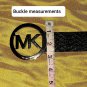 Michael Kors Black Faux Croc Logo Belt Size L