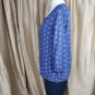 Sonoma Purple & Lavender Floral Print Button Neck Top Size XXL