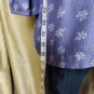 Sonoma Purple & Lavender Floral Print Button Neck Top Size XXL