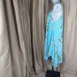 Big Water Blue Sky Blue Floral Cotton Swing Dress Size L