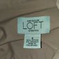 Ann Taylor LOFT Pale Pink V Neckline Stretch Button Down Top Size 8