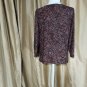 I.N. Studio Layered Wrap Chain Detail Neckline Knoted Waist Top Size 1X