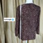 I.N. Studio Layered Wrap Chain Detail Neckline Knoted Waist Top Size 1X
