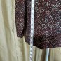 I.N. Studio Layered Wrap Chain Detail Neckline Knoted Waist Top Size 1X