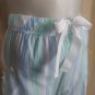 New Directions Blue & Green Striped Cotton Pockets Knee Sleep Shorts Size S