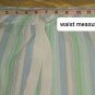 New Directions Blue & Green Striped Cotton Pockets Knee Sleep Shorts Size S
