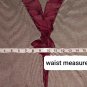 Guinevere Plum Red Ruffled Detail Striped Cotton Hook Closing Cardigan Size L