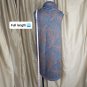 Jon & Anna Gray Floral Print Sleeveless Drape Neck Swing Dress Size M