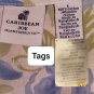 Caribbean Joe White & Blue Floral Print V Tie Neckline 100% Cotton Button...